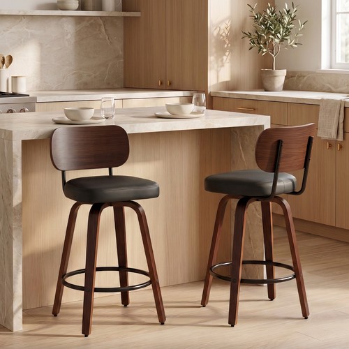Swivel bar stools set - of, 2