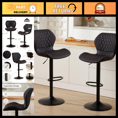 Modern swivel bar stools set - bar,