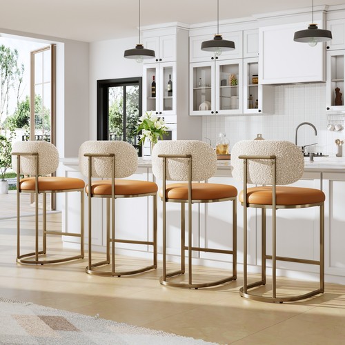 Set leather bar - of, stools